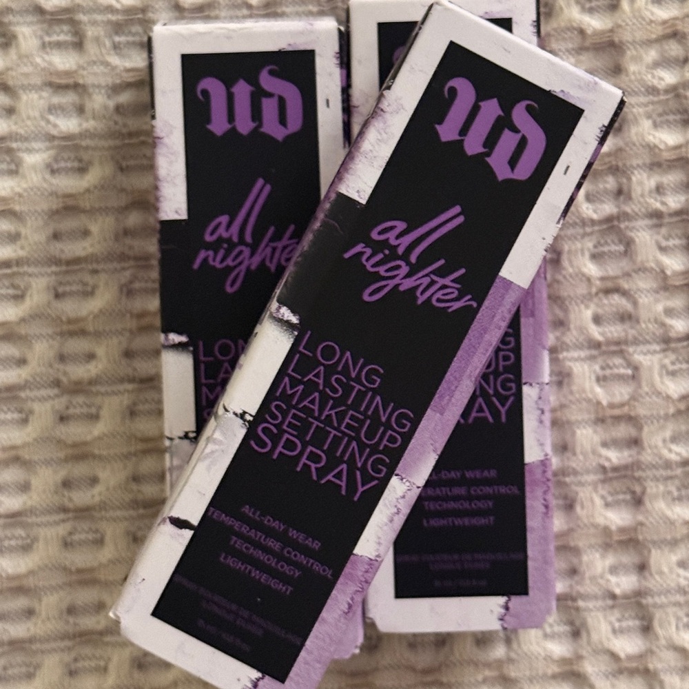All 3 Urban Decay All Nighter Makeup Setting Spray - travel size